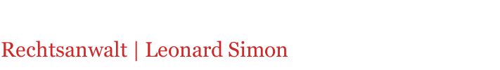 Rechtsanwalt | Leonard Simon